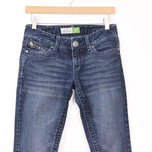 *Aeropostale Bayla Dark Wash Zipper Skinny Jeans - Picture 3 of 6